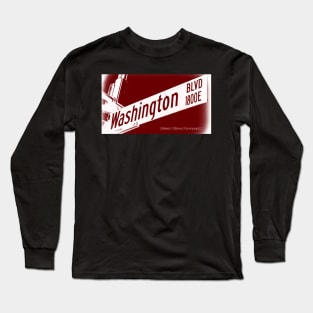 Washington Boulevard, Pasadena, California by Mistah Wilson Long Sleeve T-Shirt